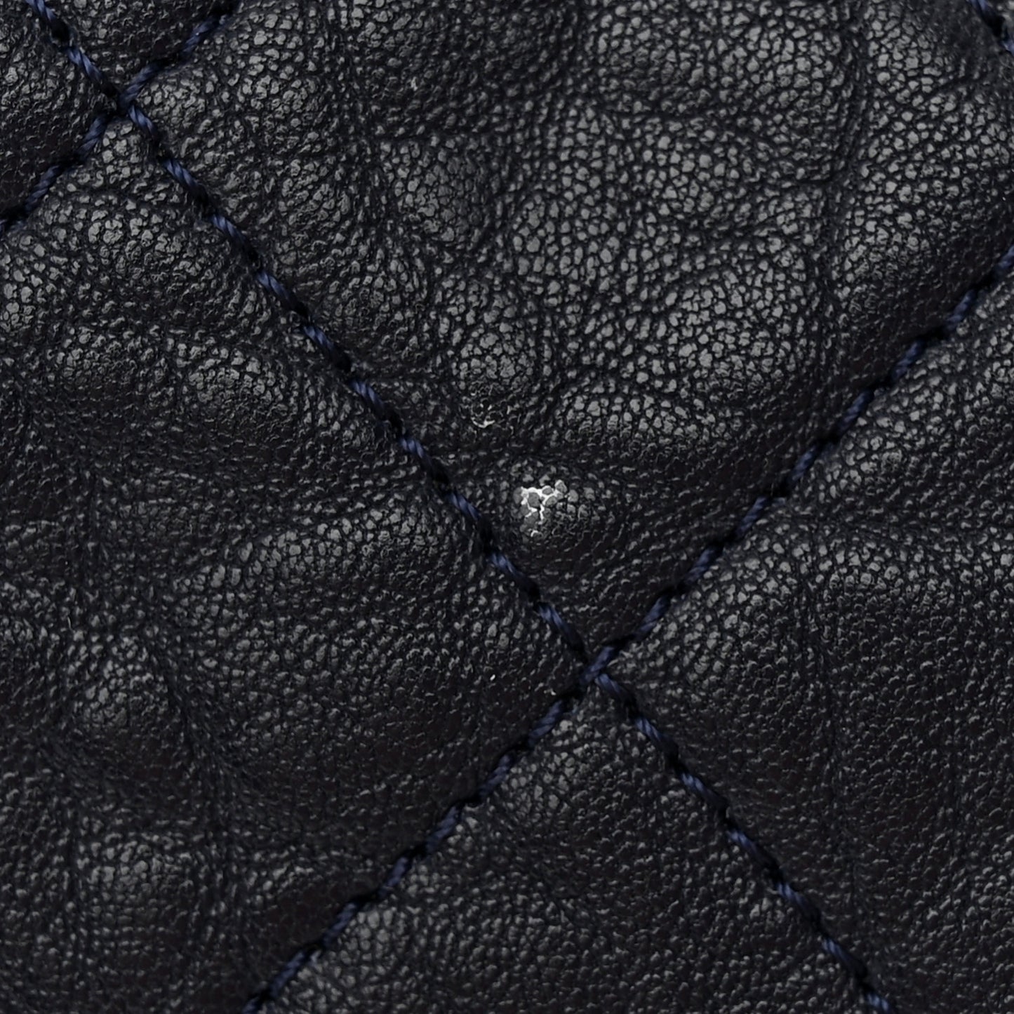 Sheepskin Quilted Jumbo Easy Flap Navy Blue