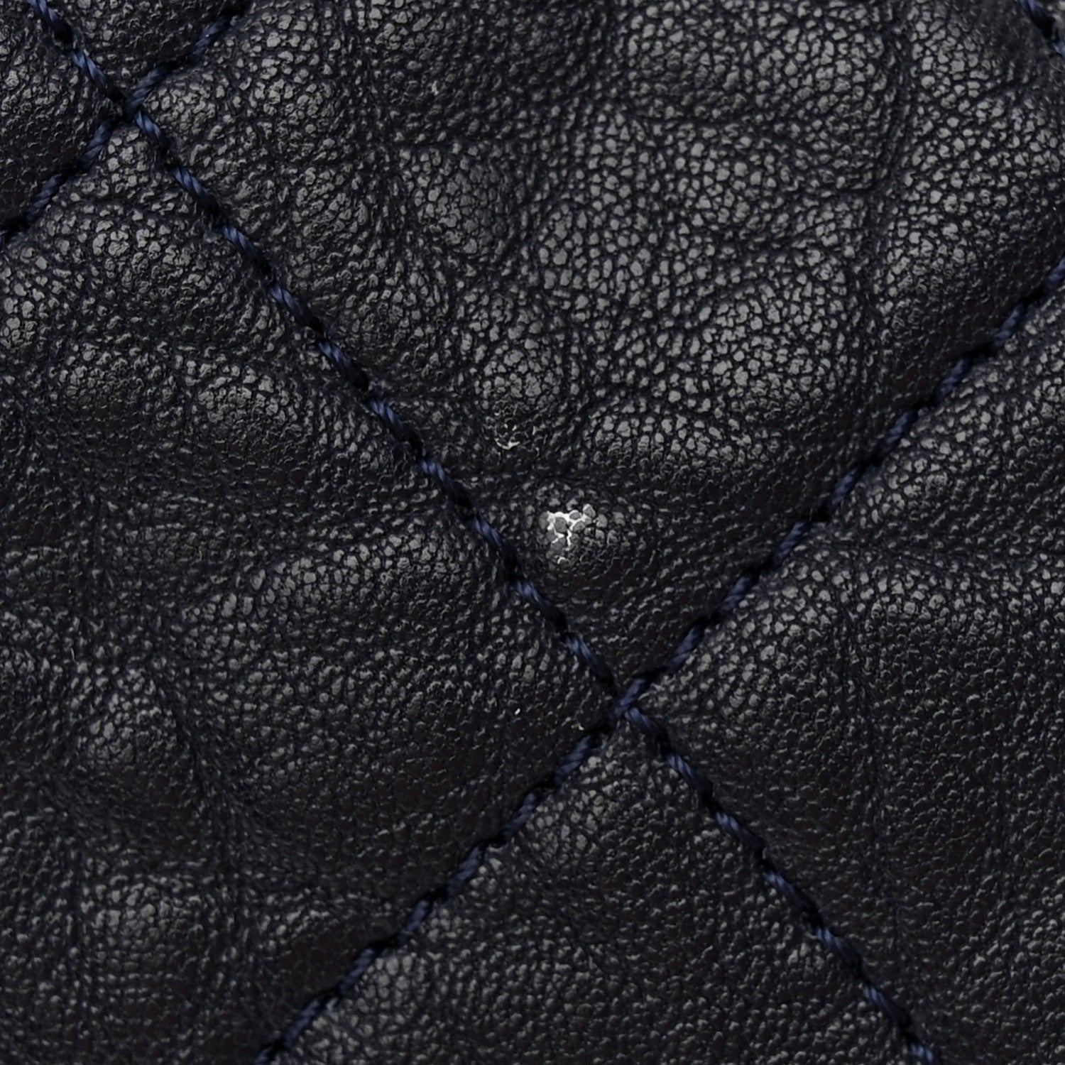 Chanel Sheepskin Quilted Jumbo Easy Flap Navy Blue 12 of 12
