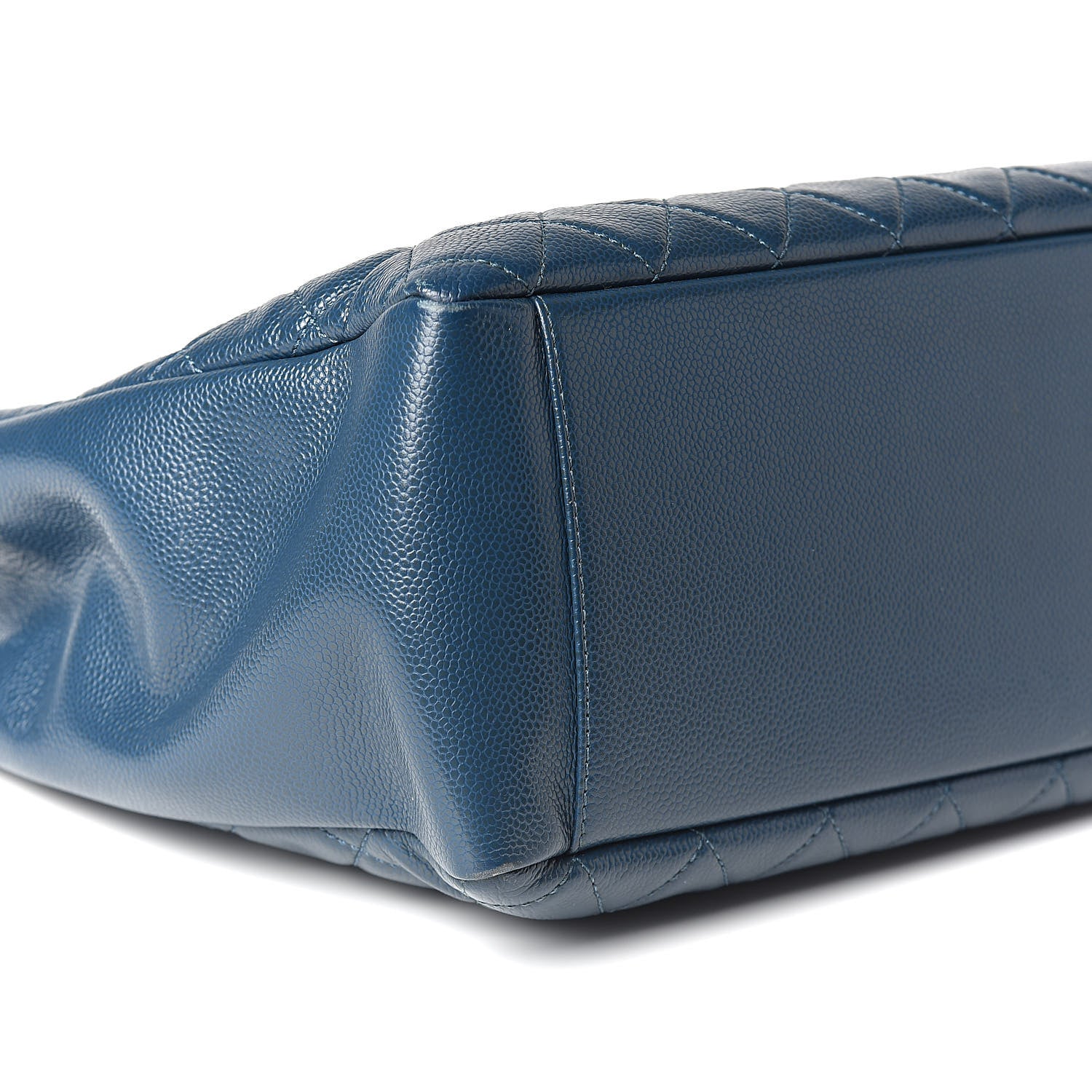Chanel Caviar Quilted Grand Shopping Tote GST Dark Blue 9 of 10