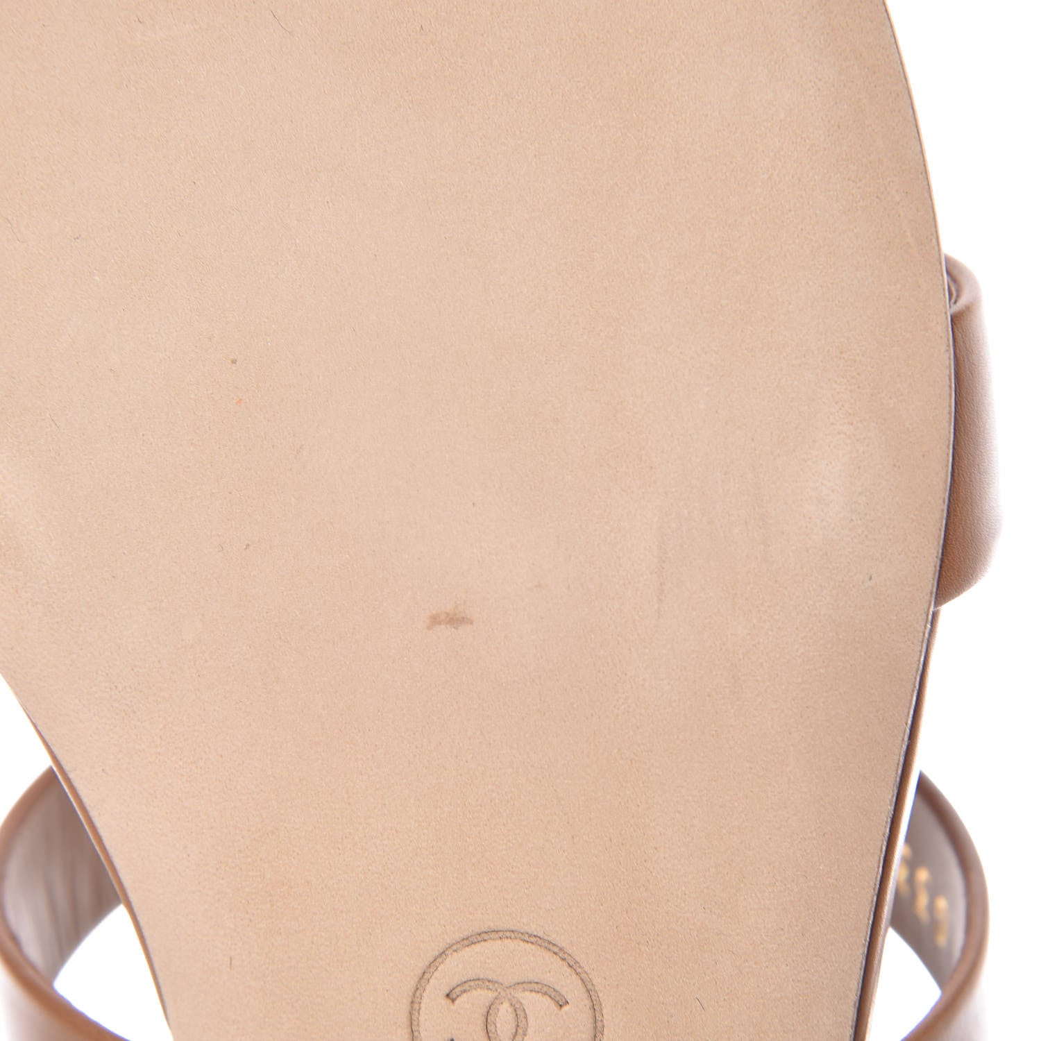 Chanel Calfskin Gladiator Sandals 38.5 Brown 8 of 10