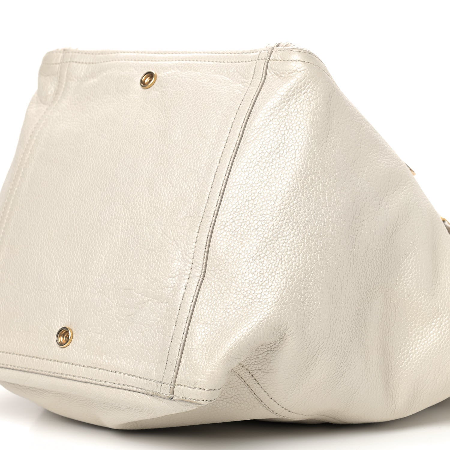 Saint Laurent Calfskin Large Downtown Tote Ivory 5 of 15