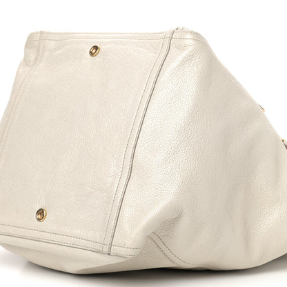 Saint Laurent Calfskin Large Downtown Tote Ivory 5 of 15