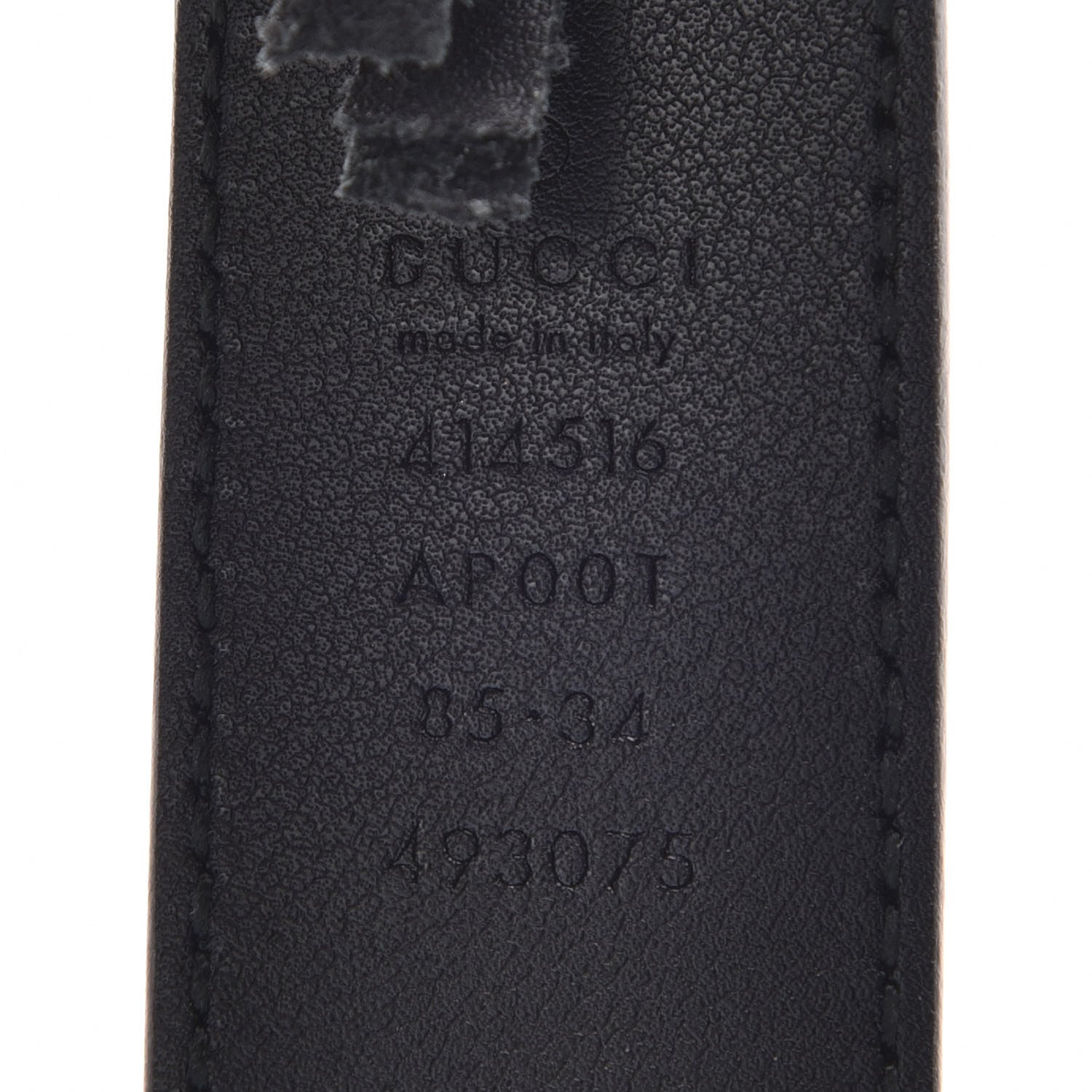Gucci Calfskin Double G 30mm Belt 85 34 Black 3 of 7