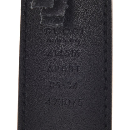 Gucci Calfskin Double G 30mm Belt 85 34 Black 3 of 7