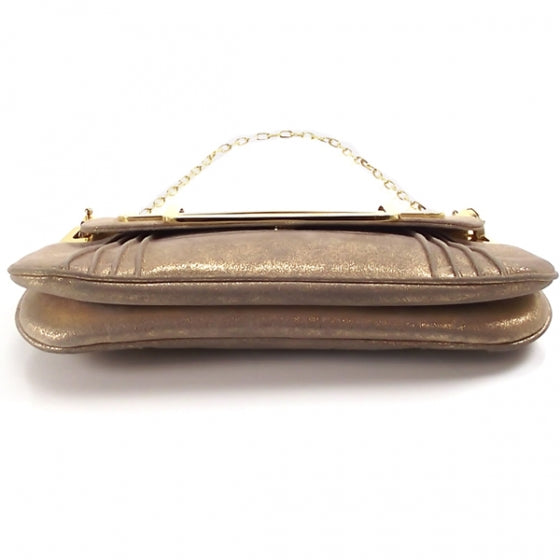 Gold Frame Flap Evening Bag Clutch