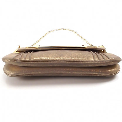 Christian Dior Gold Frame Flap Evening Bag Clutch 5 of 12