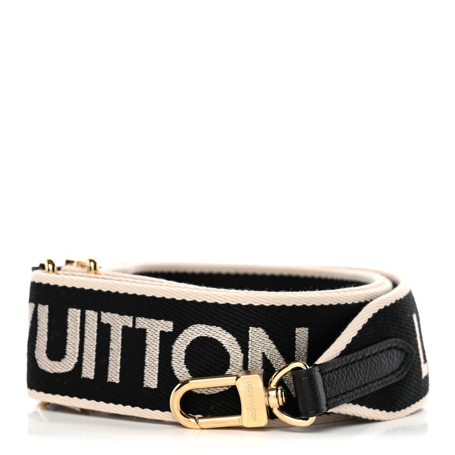 Louis Vuitton Jacquard Diane Shoulder Strap Black Ivory 1 of 4