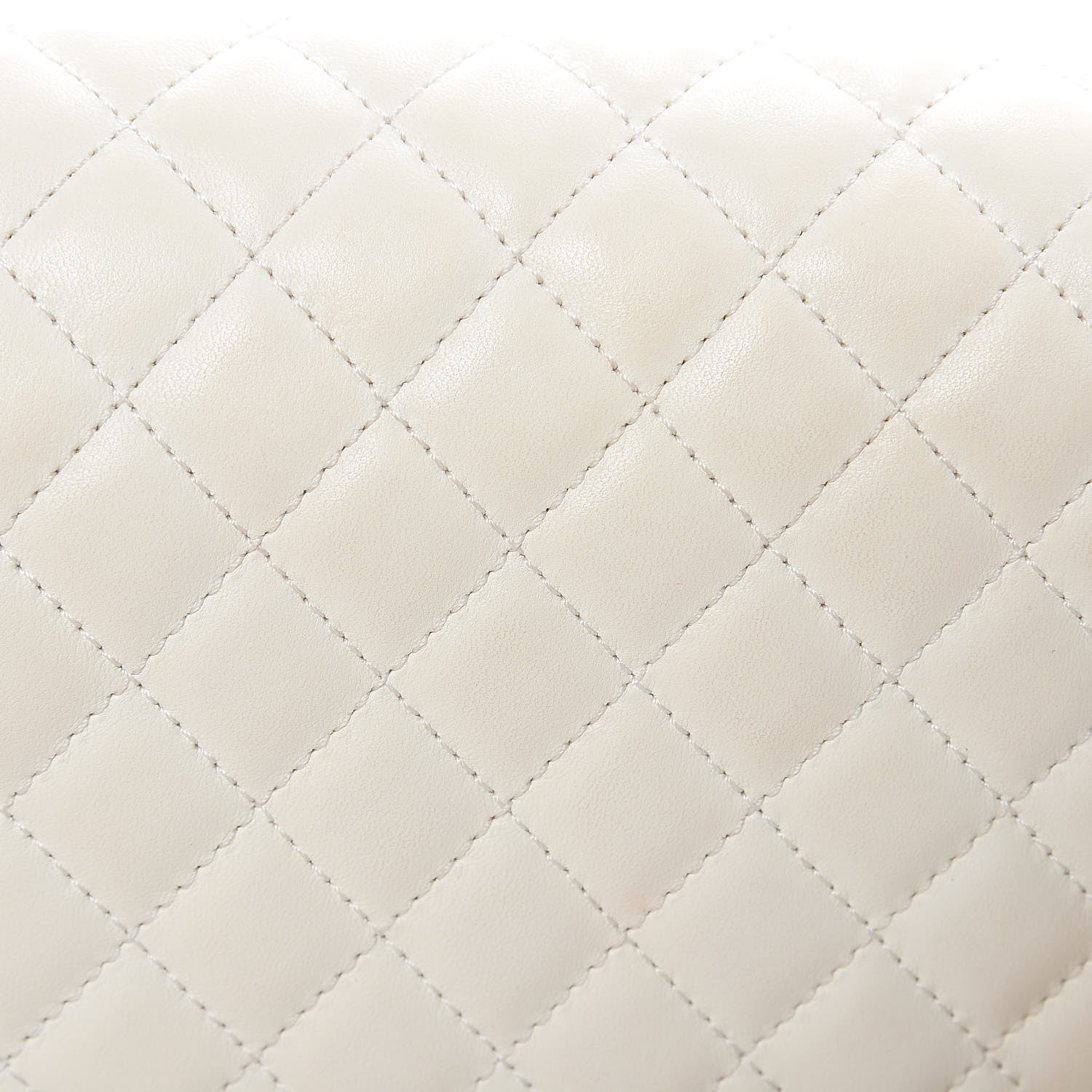 Chanel Lambskin Quilted Medium Chain Detail Boy Flap White 8 of 17