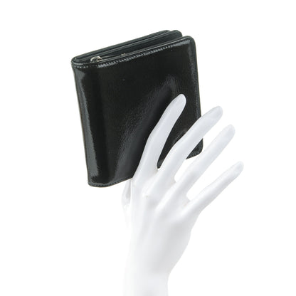 Chanel Patent Compact Zip Wallet Black 2 of 7