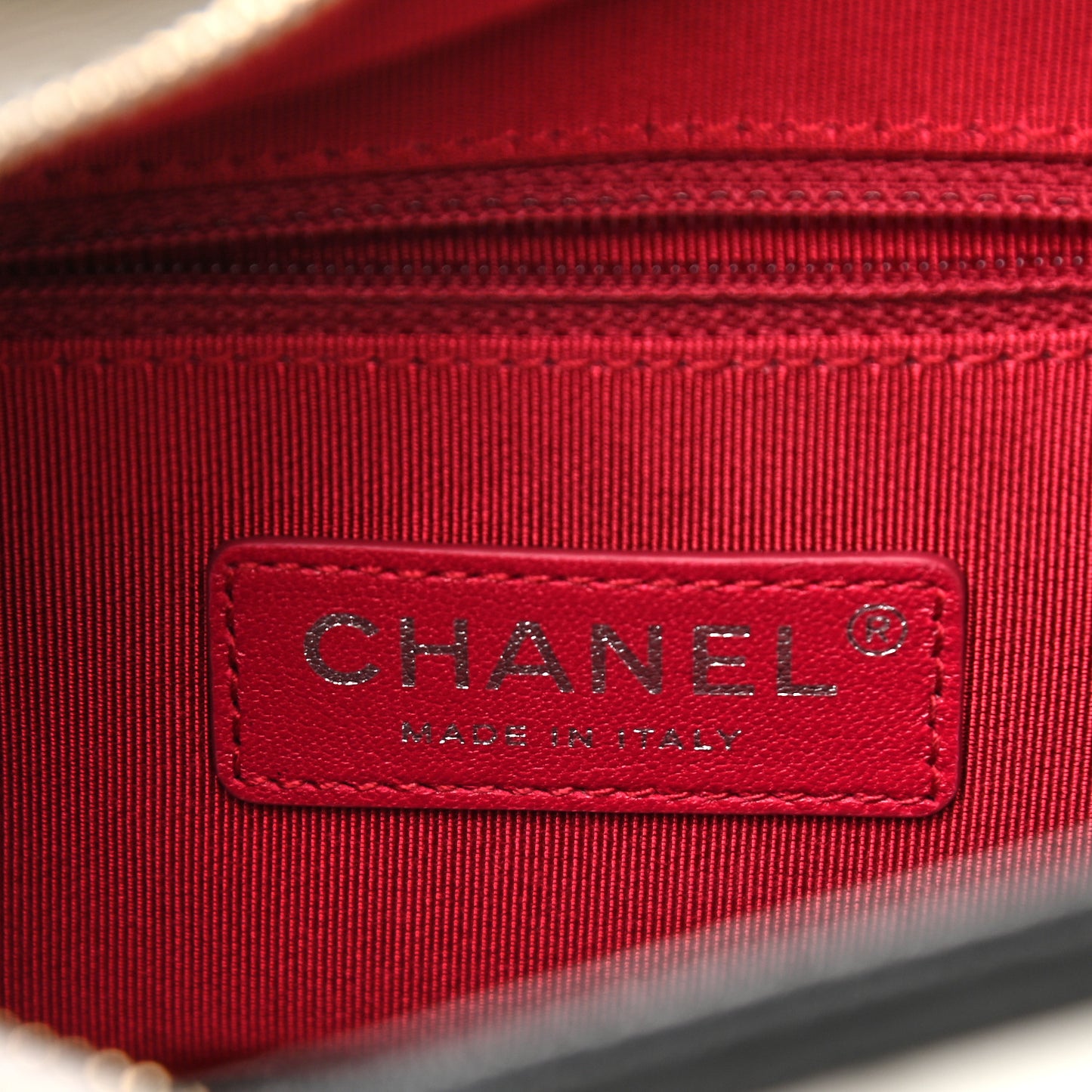 Aged Calfskin Quilted Small Gabrielle Hobo Black White