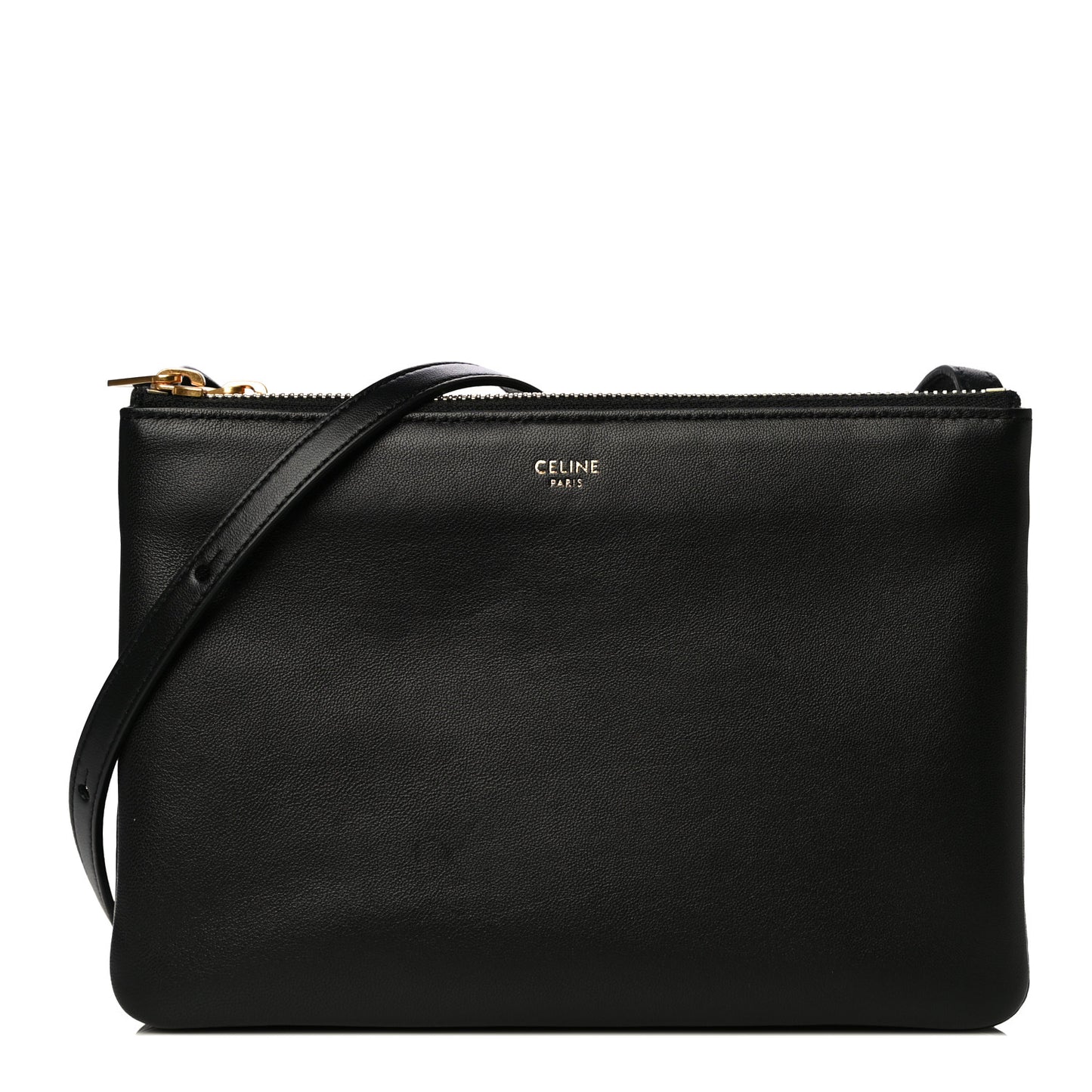 Lambskin Small Trio Crossbody Bag Black
