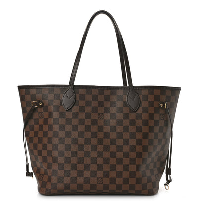 Louis Vuitton Damier Ebene Neo Neverfull MM Rose Ballerine 1 of 9
