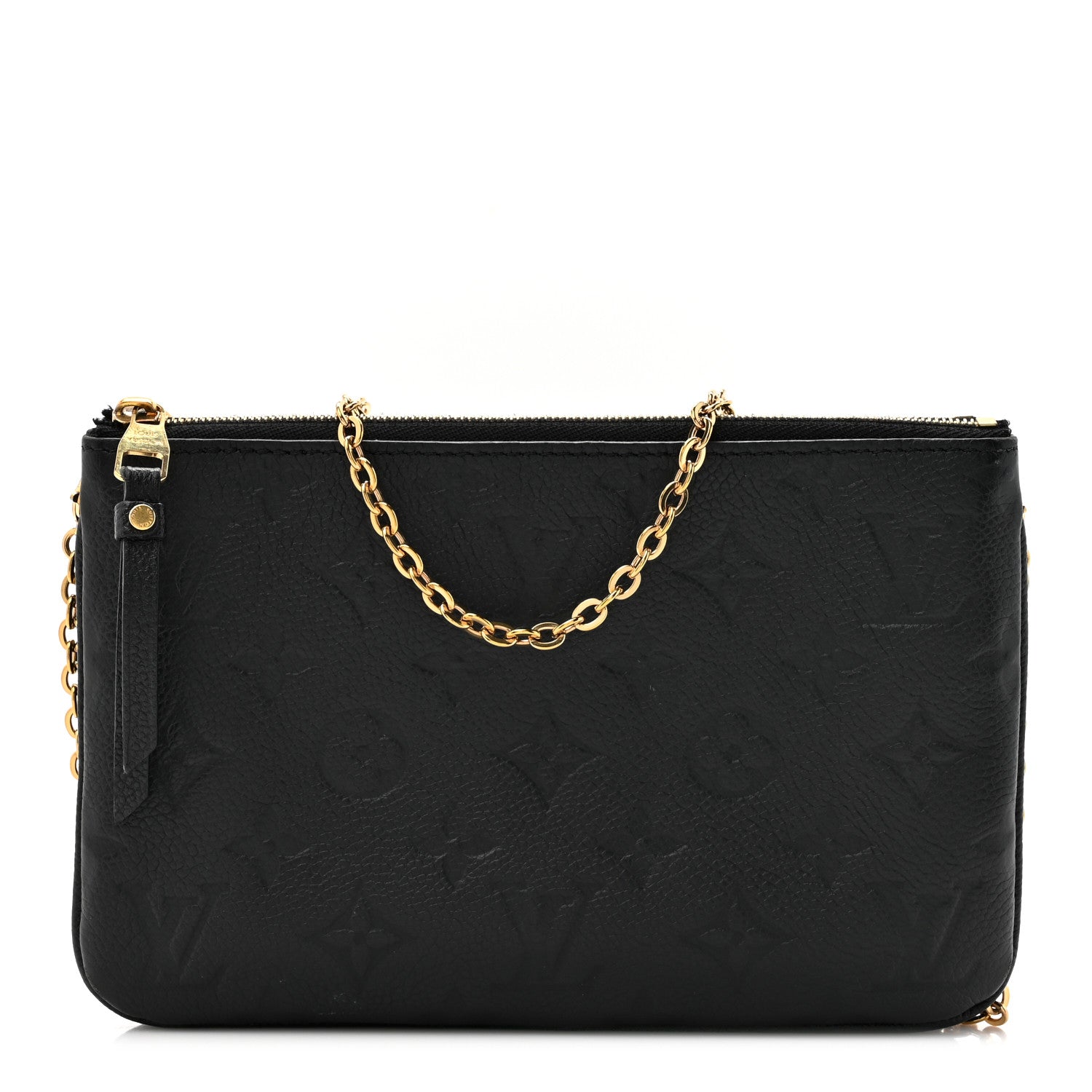 Louis Vuitton Empreinte Double Zip Pochette Black 1 of 12
