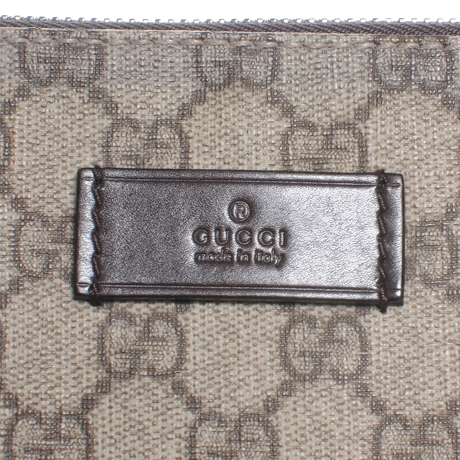 Gucci Denim Monogram Flat Messenger Bag Black 8 of 10