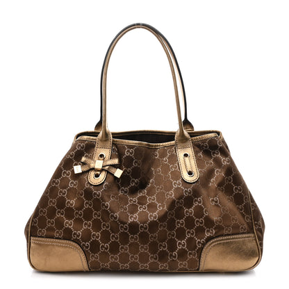 Gucci Monogram Medium Princy Tote Gold 1 of 12