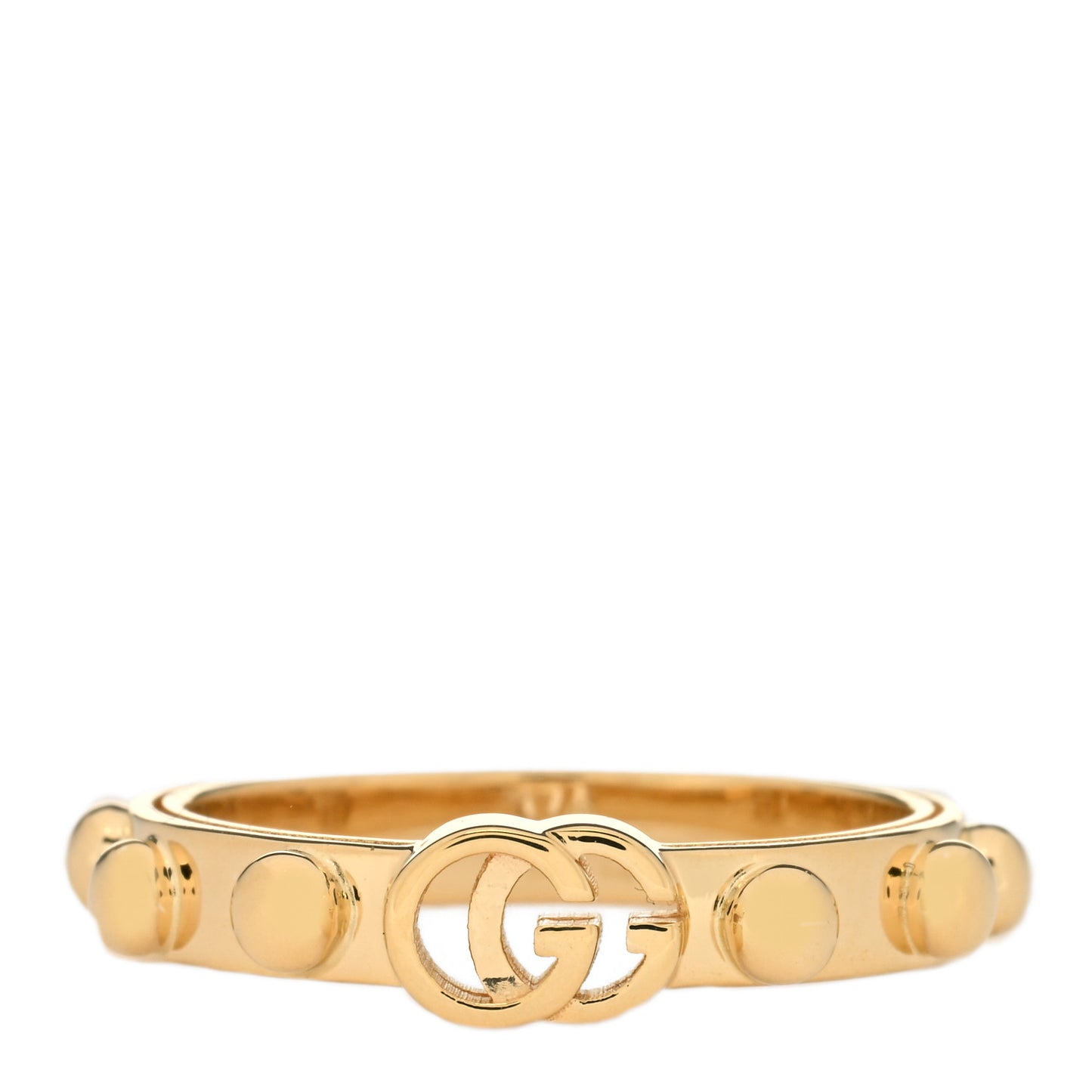 18K Yellow Gold Running GG Ring 53 6.5