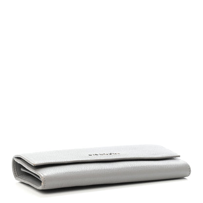 Givenchy Goatskin Pandora Flap Continental Wallet Pearl Grey 3 of 4