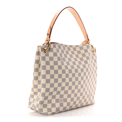 Louis Vuitton Damier Azur Graceful PM Rose Ballerine 3 of 9