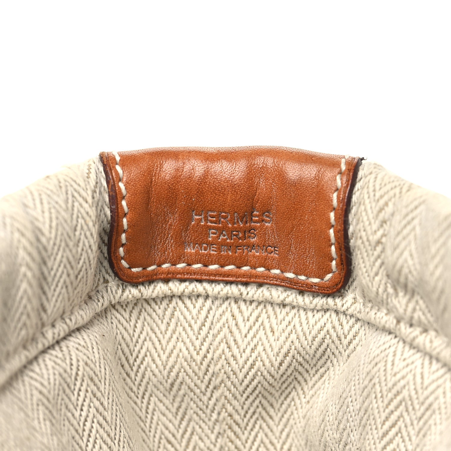 Hermes Canvas Barenia Fourbi 20 PM Pouch Naturel Fauve 6 of 9