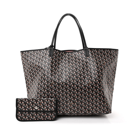 Goyard Goyardine Saint Louis Claire Voie GM Black Pink 3 of 12