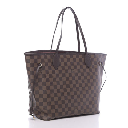 Louis Vuitton Damier Ebene Neo Neverfull MM Rose Ballerine 3 of 12