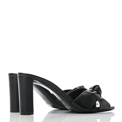 Saint Laurent Lambskin Bianca Mules 40 Black 3 of 6