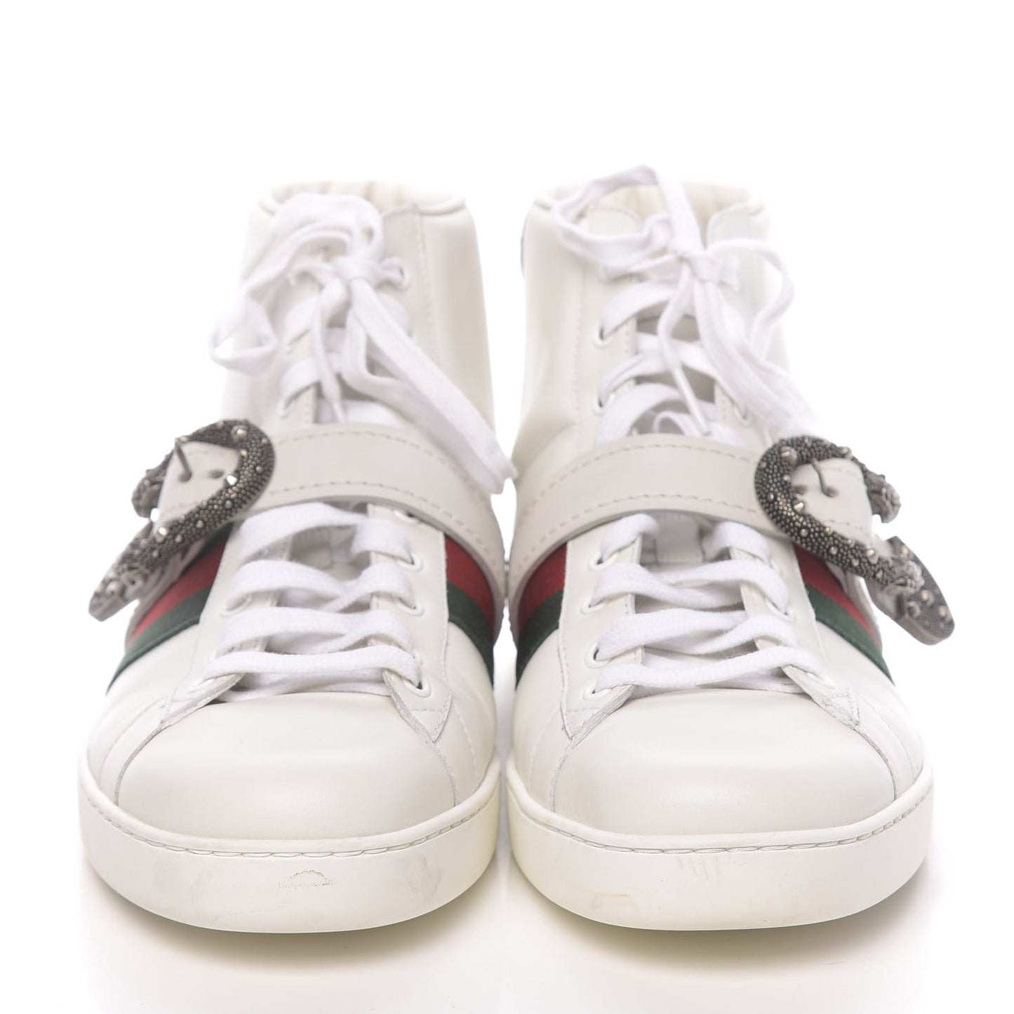 Calfskin Ayers Web Mens Dionysus High Top Sneakers 10.5 White