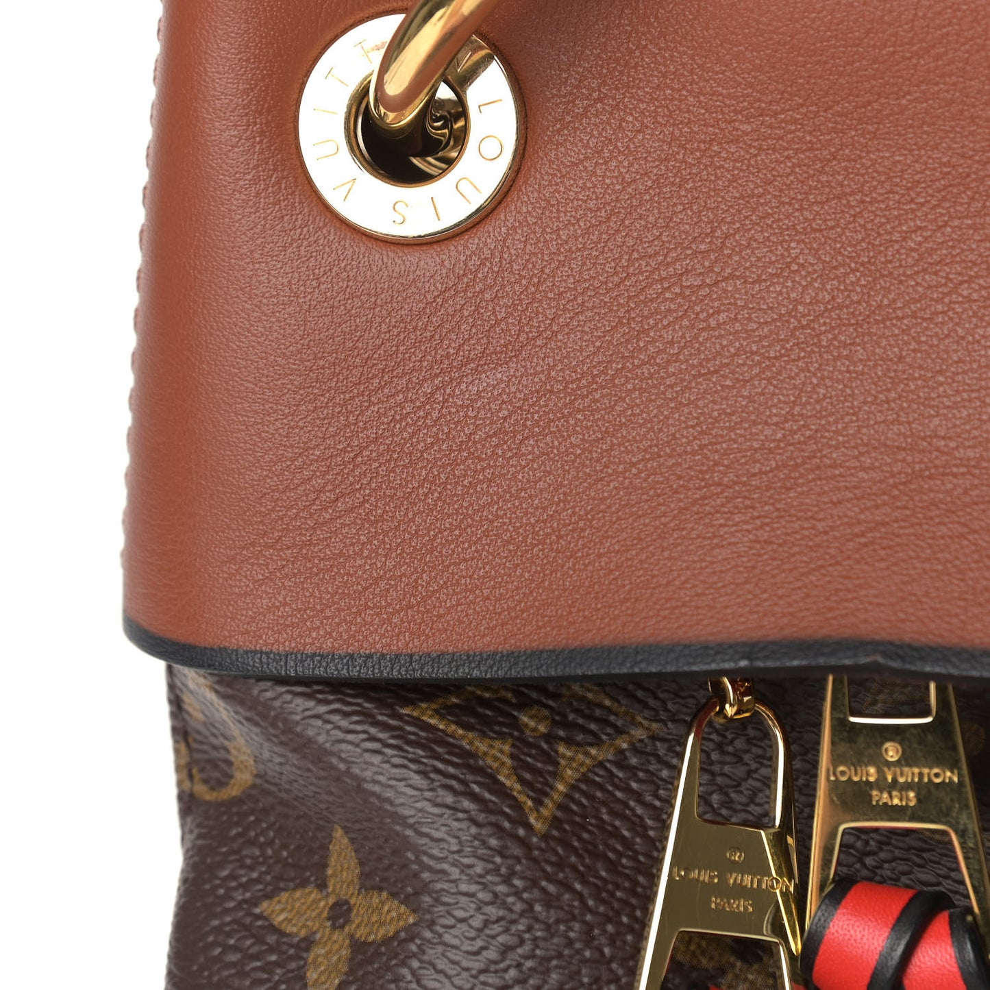 Monogram Tuileries Besace Caramel Rouge