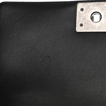 Chanel Lambskin Tweed Logo Embroidered Medium Boy Flap White Red Black 11 of 13