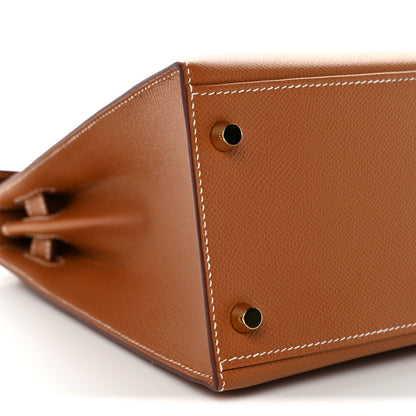 Hermes Epsom Kelly Sellier 28 Gold 9 of 11