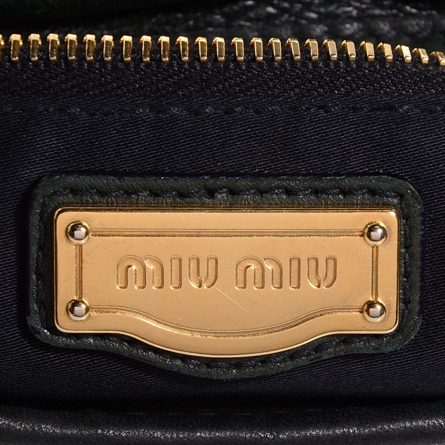Miu Miu Nappa Matelasse Coffer Hobo Bosco 6 of 9