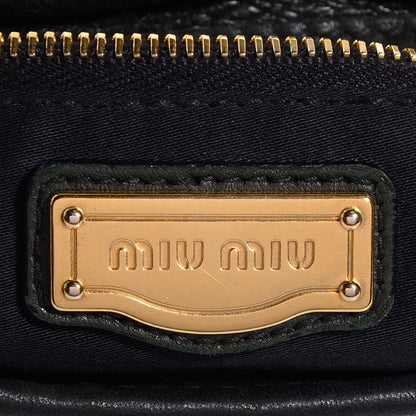 Miu Miu Nappa Matelasse Coffer Hobo Bosco 6 of 9