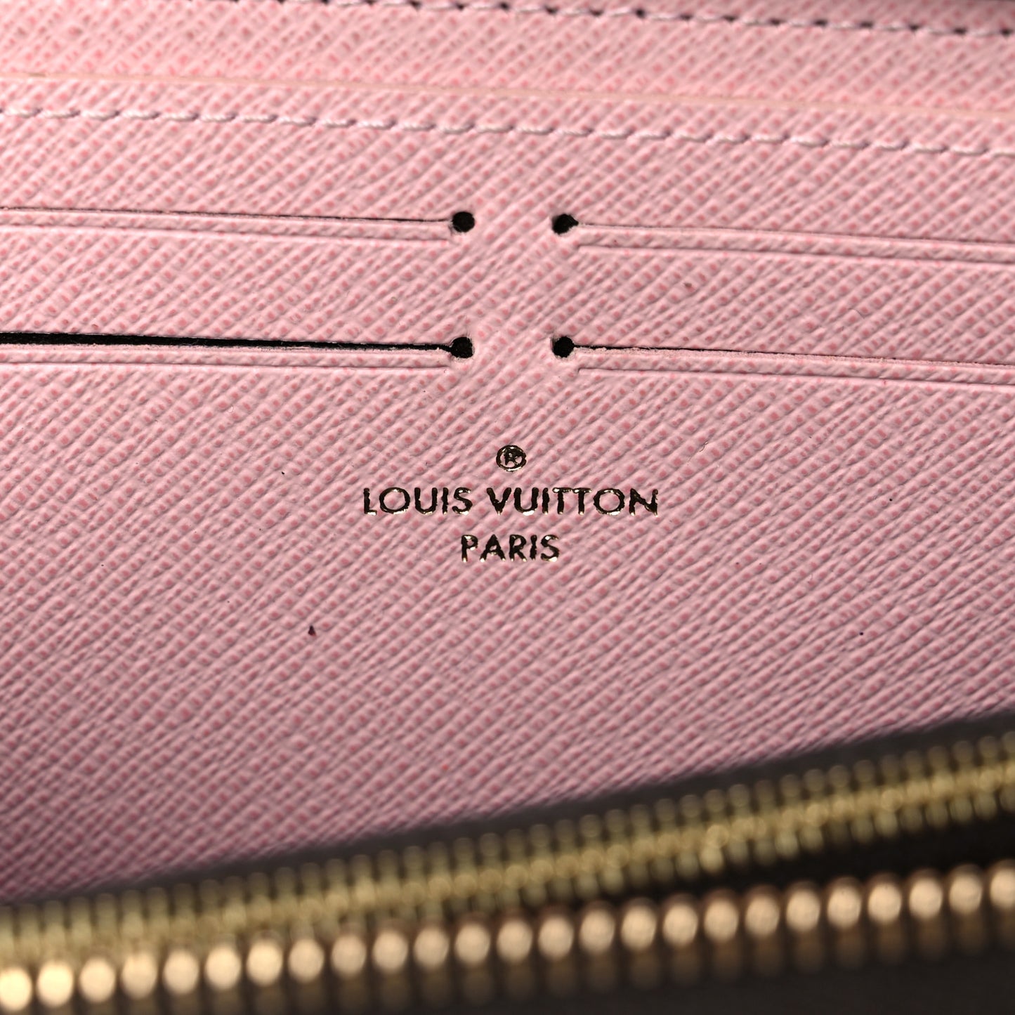 Monogram Clemence Wallet Rose Ballerine