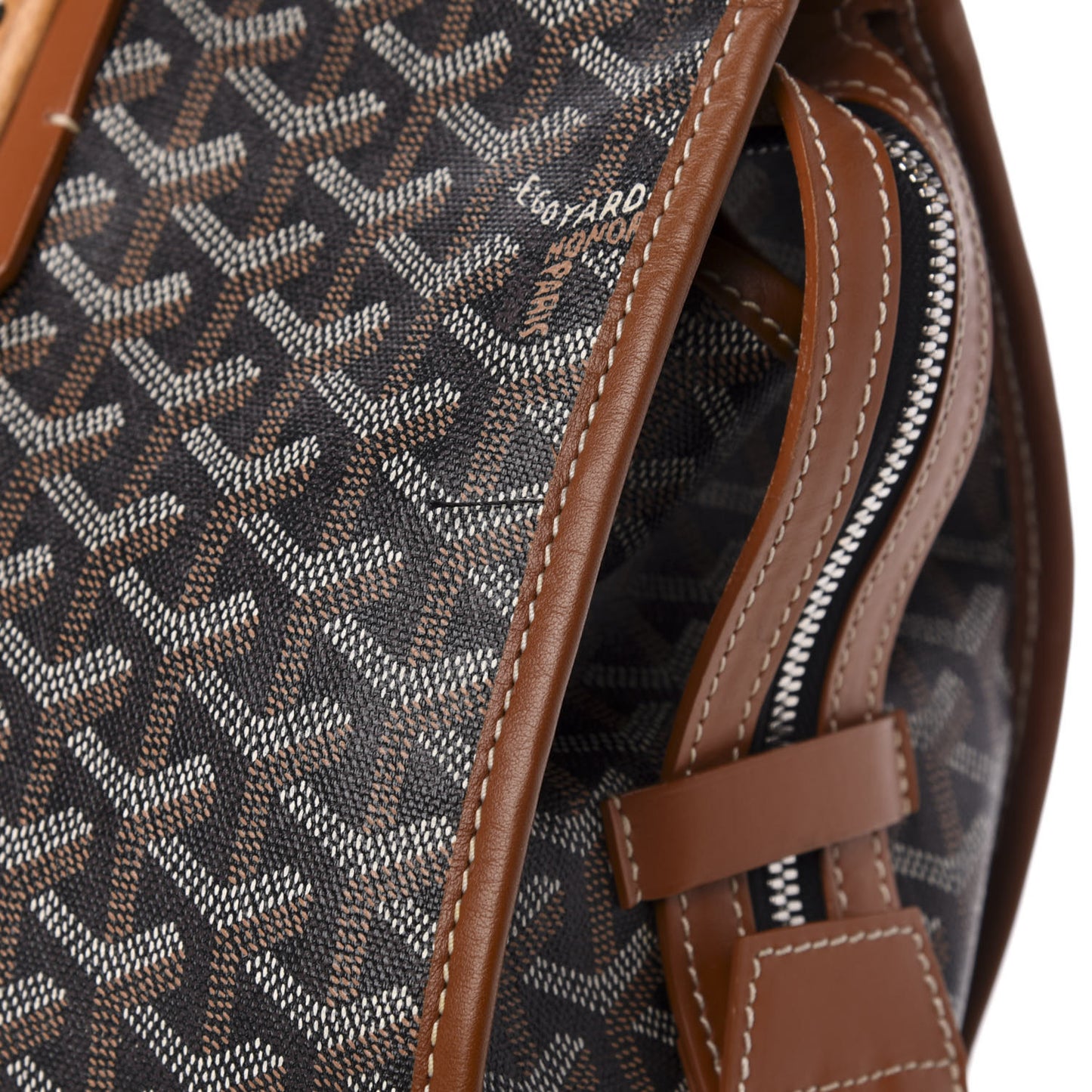 Goyardine Marquises Tote Black Gold