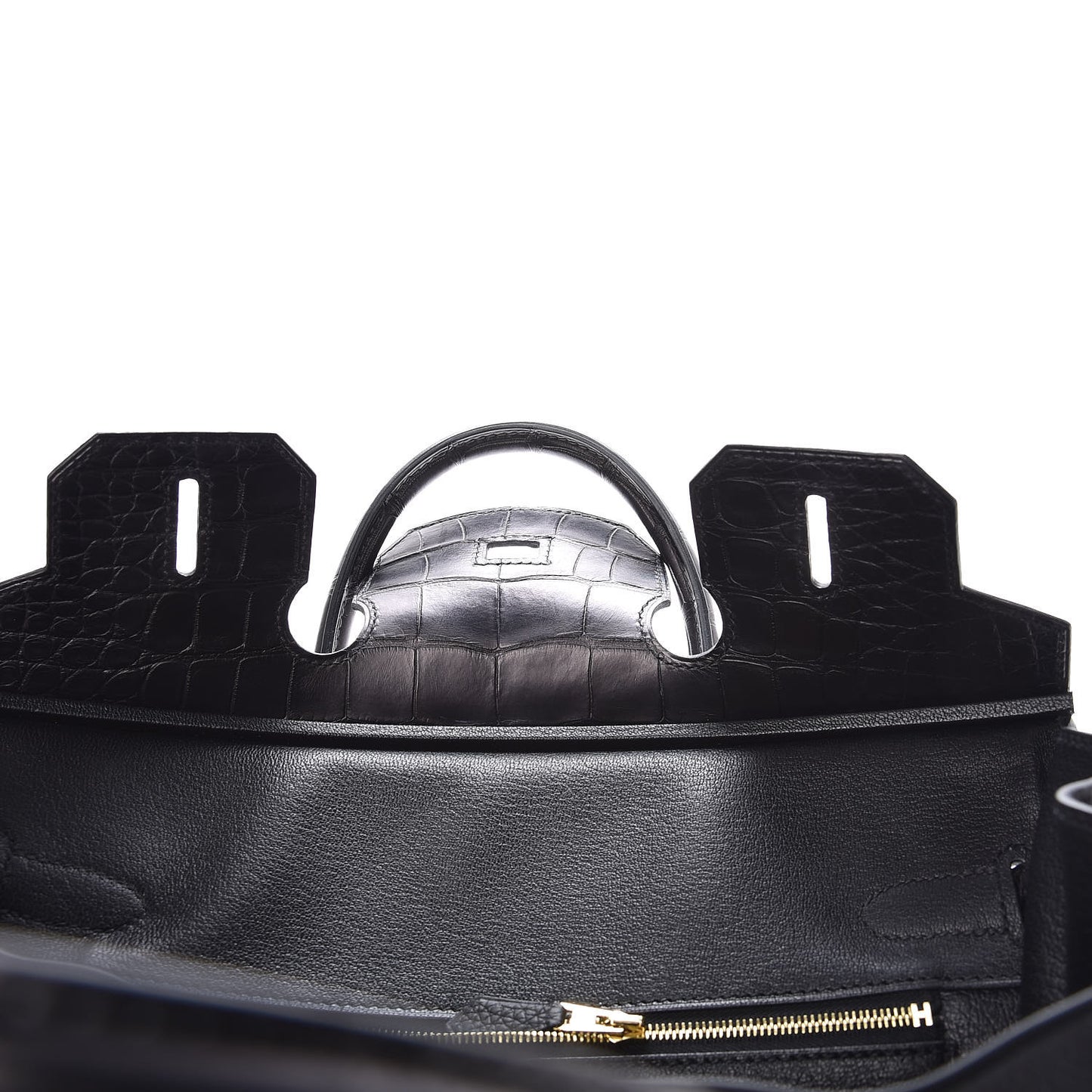 Togo Matte Alligator Birkin Touch 30 Black