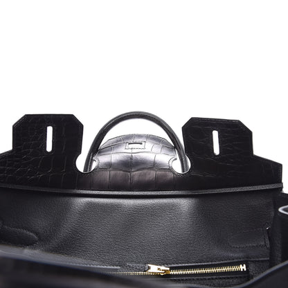 Hermes Togo Matte Alligator Birkin Touch 30 Black 9 of 40