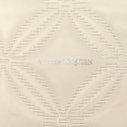 Alexander McQueen Nappa Quilted Skull Four Ring Clutch White 5 of 8
