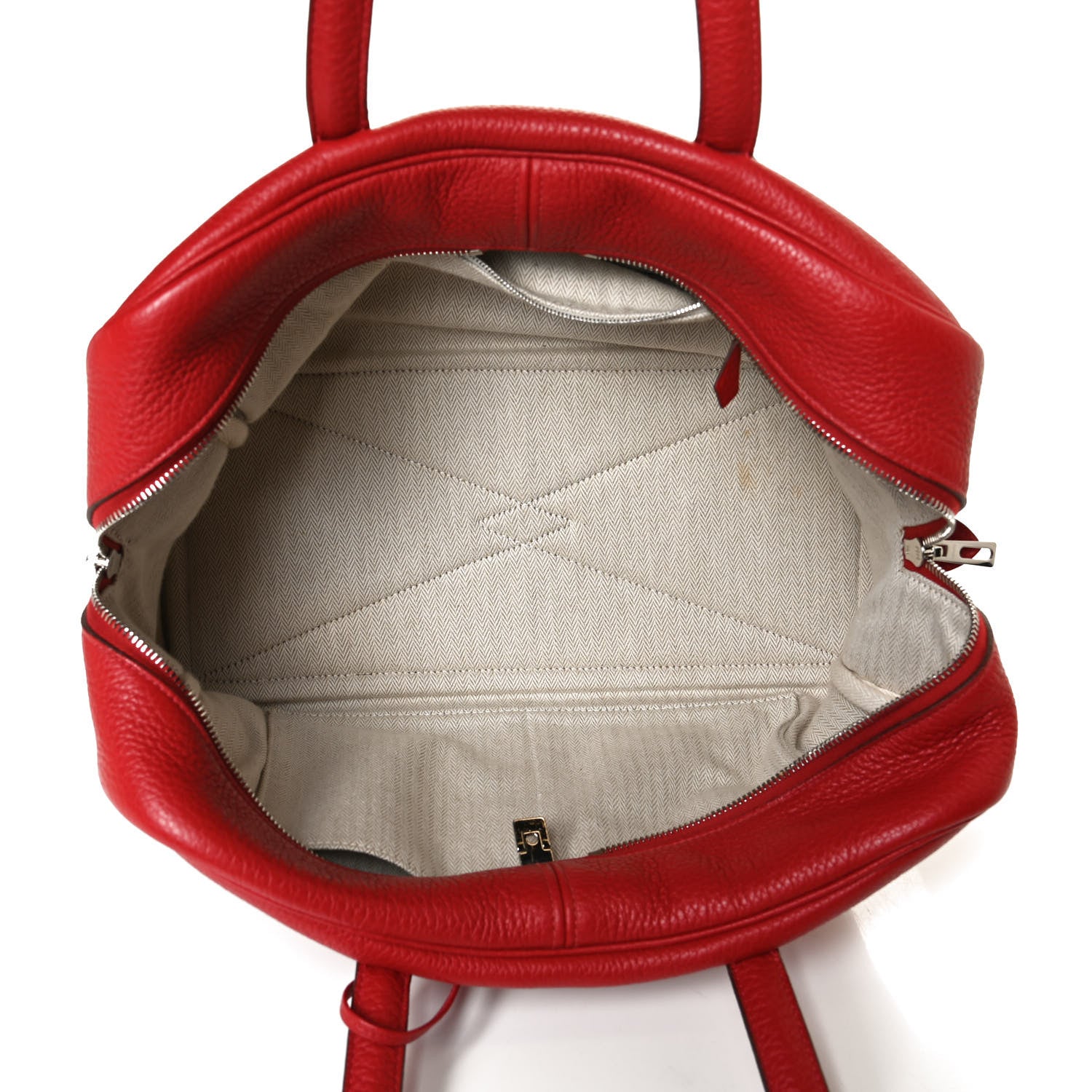 Hermes Taurillon Clemence Victoria II 35 Rouge Garance 5 of 13
