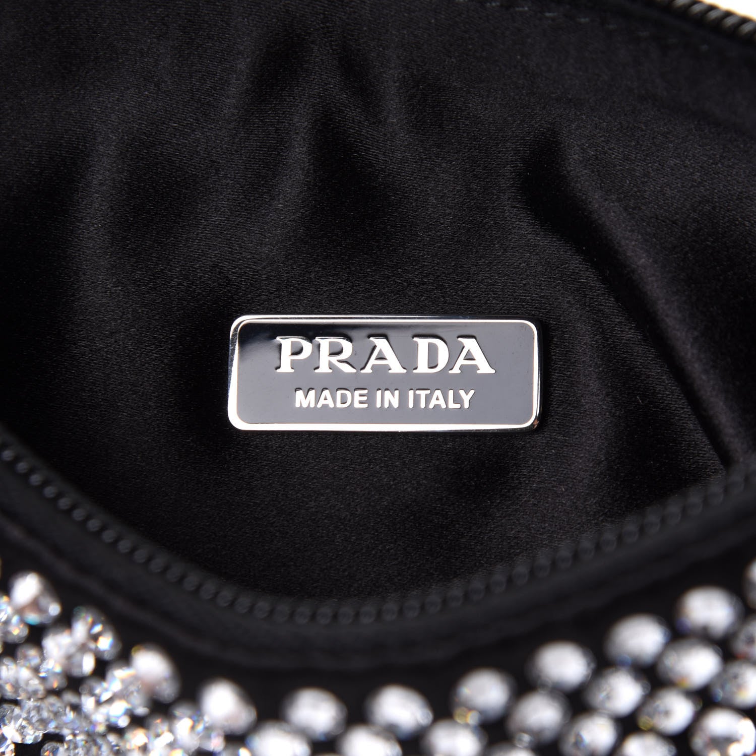 Prada Satin Crystal Mini Re-Edition 2000 Bag Cristal 6 of 11