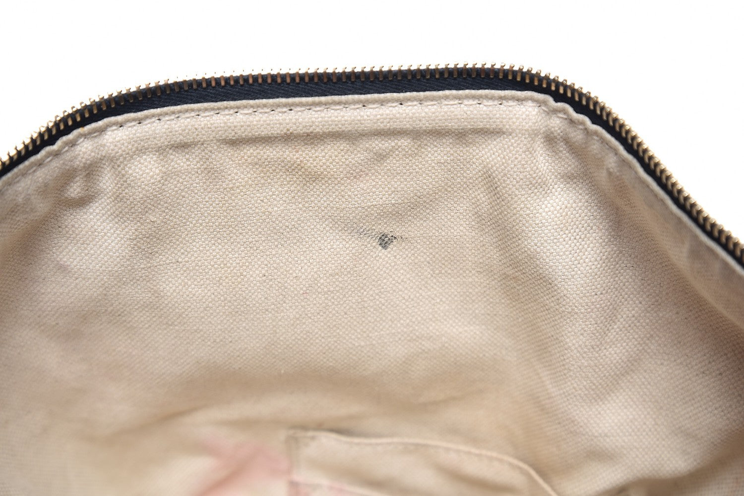 Gucci Monogram Selleria Calfskin Vintage Web Medium Boston Beige Blue 20 of 23