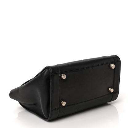 Salvatore Ferragamo Calfskin Sofia Rainbow Top Handle Bag Black 4 of 8