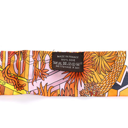 Hermes Silk Animapolis Plumetis Twilly 2 of 4
