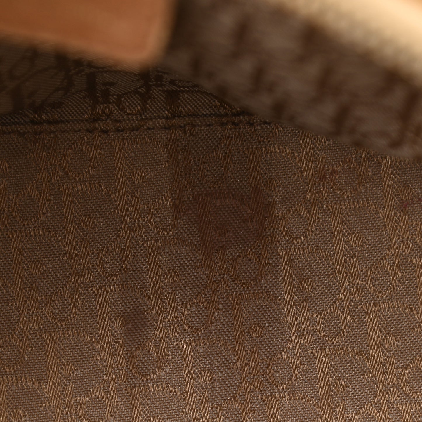 Patent Cannage Stitched Medium Lady Dior Dark Beige