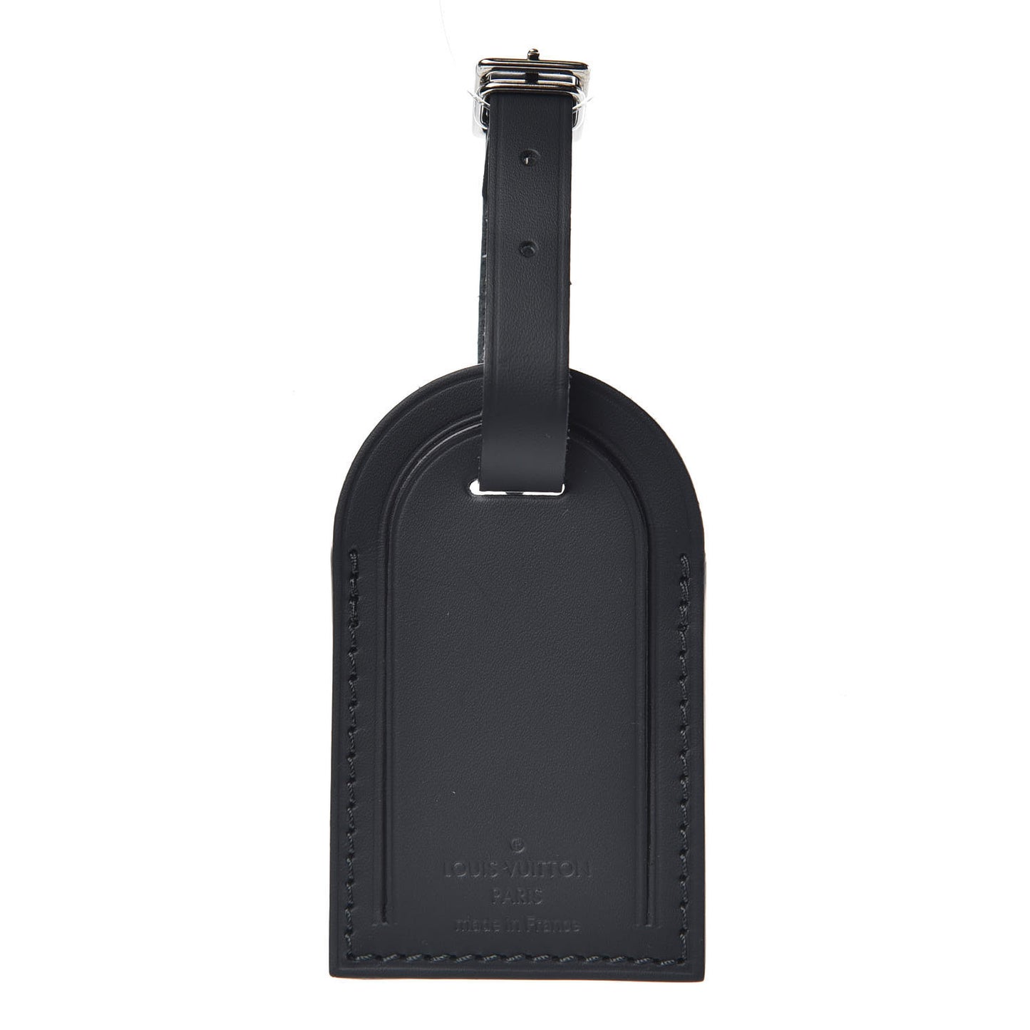 Calfskin Luggage Tag Black