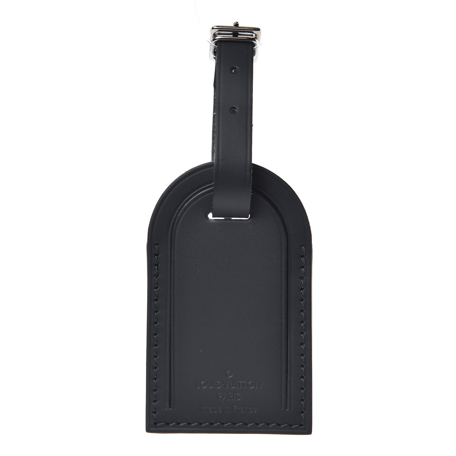 Louis Vuitton Calfskin Luggage Tag Black 1 of 3