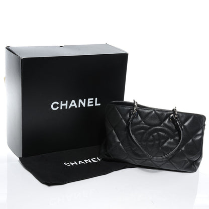 Chanel Soft Caviar Quilted CC Timeless Tote Black 5 of 8