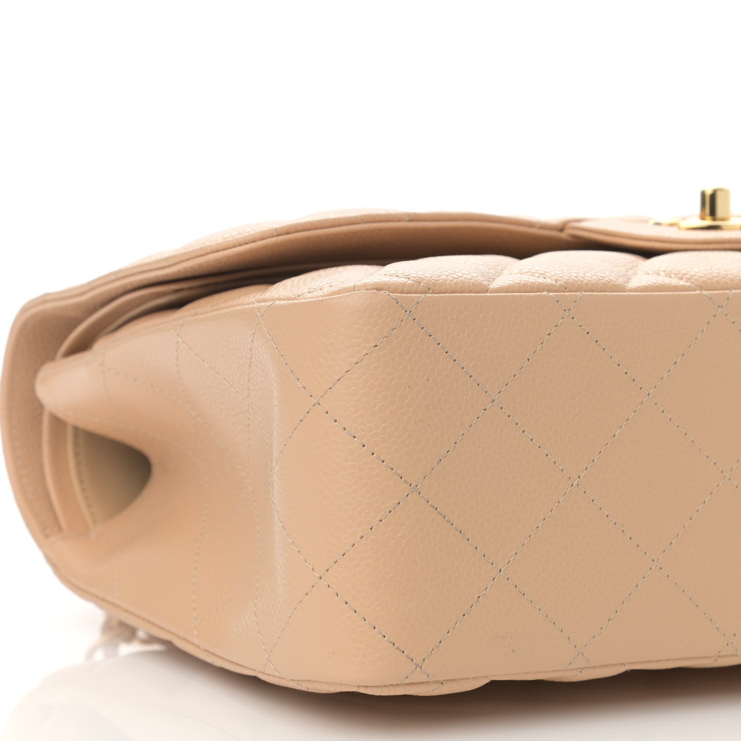 Chanel Caviar Quilted Jumbo Double Flap Beige Clair 9 of 12