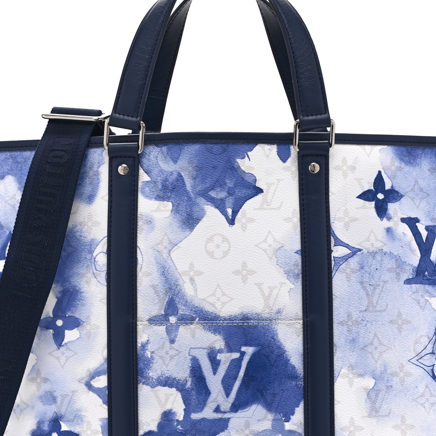 Louis Vuitton Monogram Watercolor New Tote GM Blue 7 of 10