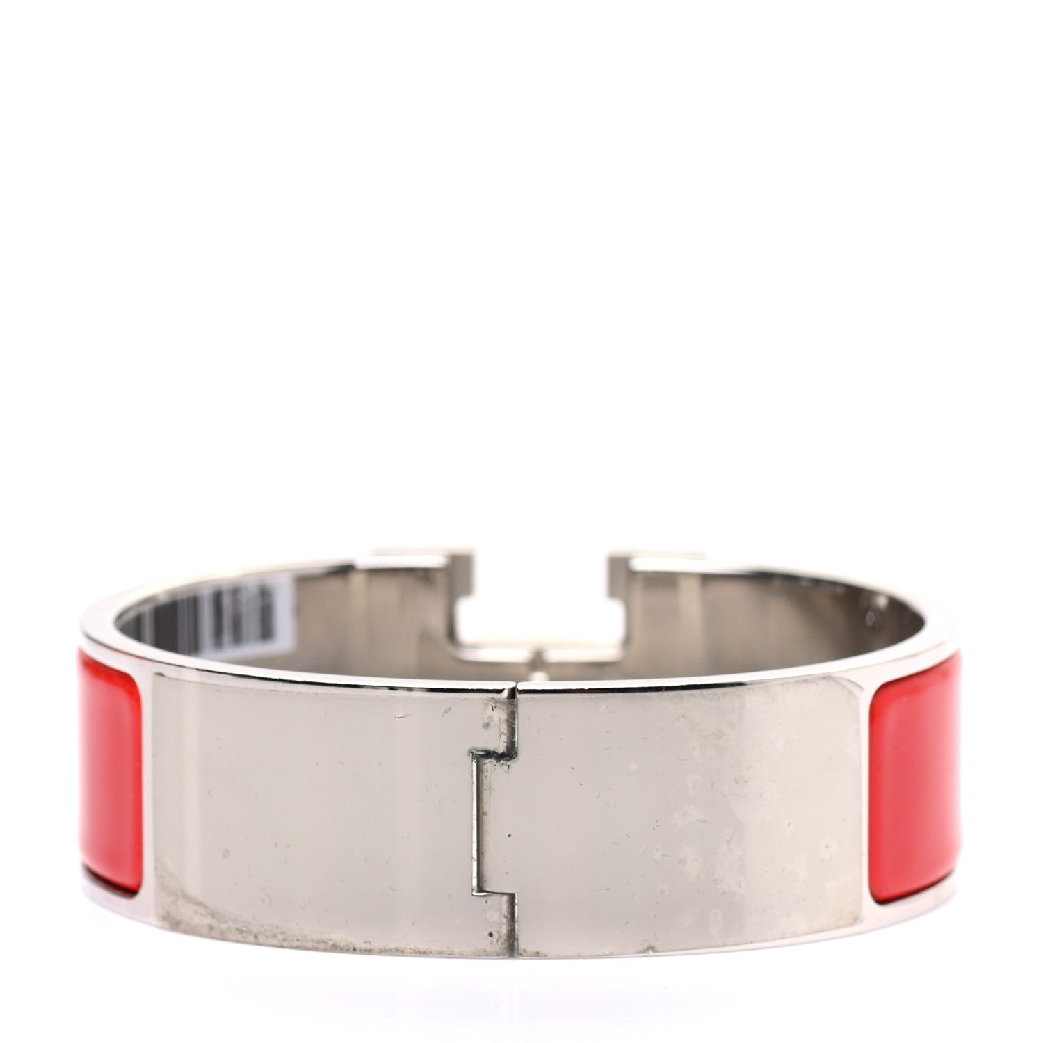 Hermes Enamel Wide Clic Clac H Bracelet GM Rouge Vif 3 of 4