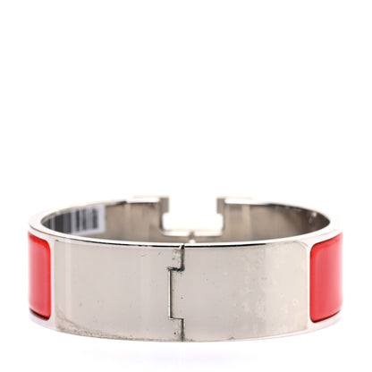Hermes Enamel Wide Clic Clac H Bracelet GM Rouge Vif 3 of 4